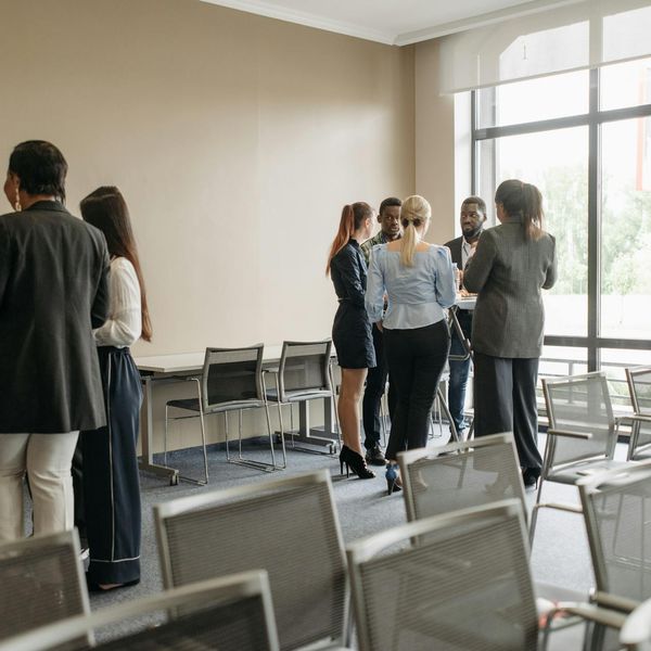 Detailed shot of hands resting during a break